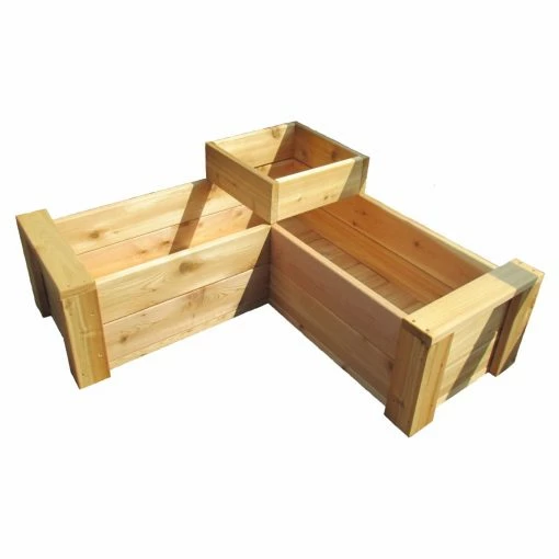 Wholesale π Trough Infinite Cedar Multi-Level L-Shaped Planter π 3 Wholesale π Trough Infinite Cedar Multi-Level L-Shaped Planter π -Garden Planters & Plant Pots Sales Shop masterTEI038