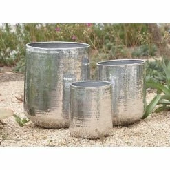 Best reviews of π― Novelty DecMode Aluminum Planter - Set Of 3 π―