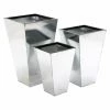 Promo 🛒 Commercial DecMode Square Iron Planter - Set Of 3 🎉