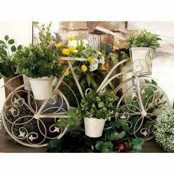 Top 10 π Novelty DecMode Bicycle Planter - Silver π