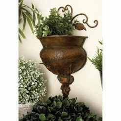 Cheap π Novelty DecMode Traditional Metal Wall Planter - 11 In. π