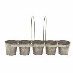 New 🔔 Novelty DecMode Pail Planter 😍