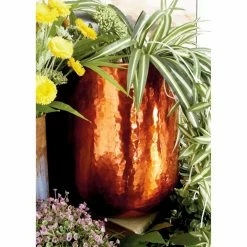Buy π― Novelty DecMode Copper Finished Aluminum Planters - Set Of 3 π₯°