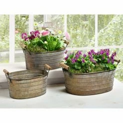 Flash Sale π Novelty HGC Metal Planter Tubs - Set Of 3 βοΈ
