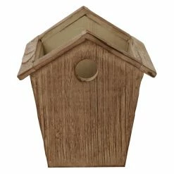 Hot Sale ✨ Novelty Wald Import Rustic Wood Birdhouse Planter 💯