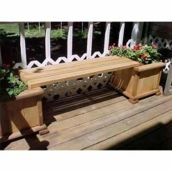 Cheapest 🤩 Planter Pots Wood Country 4 Ft. Cedar Backless Planter Bench 😍