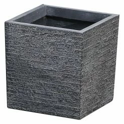 Best Sale 😉 Novelty LuxenHome Stone Finished Square Planter 😉