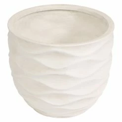 Promo 👍 Novelty LuxenHome White Wavy Planter 🔥