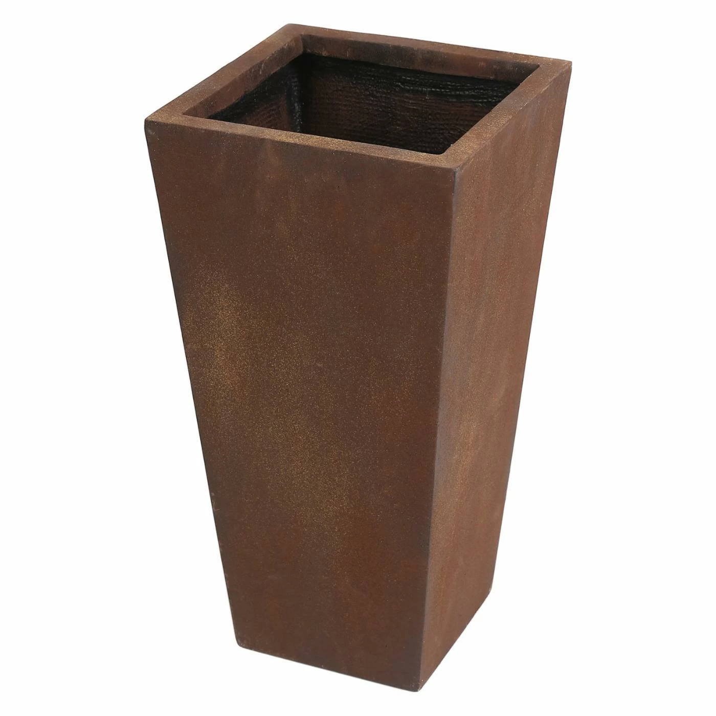 Wholesale 💯 Planter Pots LuxenHome Rustic Brown Tall Angled Planter 👏 1 Wholesale 💯 Planter Pots LuxenHome Rustic Brown Tall Angled Planter 👏
