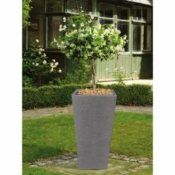 Best reviews of 🔔 Commercial Kasamodern Modern Square Slate Stone Pot Planter 👍 -Garden Planters & Plant Pots Sales Shop scaleLAKA052
