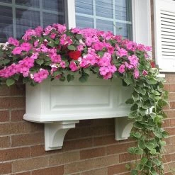 Best reviews of ⭐ Window Boxes Mayne 36-Inch Rectangle Polyethylene Nantucket Window Box 🥰 -Garden Planters & Plant Pots Sales Shop scaleMMI012