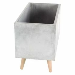 Brand new ❤️ Trough DecMode Rectangle Fiberglass Planters - Set Of 2 ⌛ -Garden Planters & Plant Pots Sales Shop scaleUMA8703